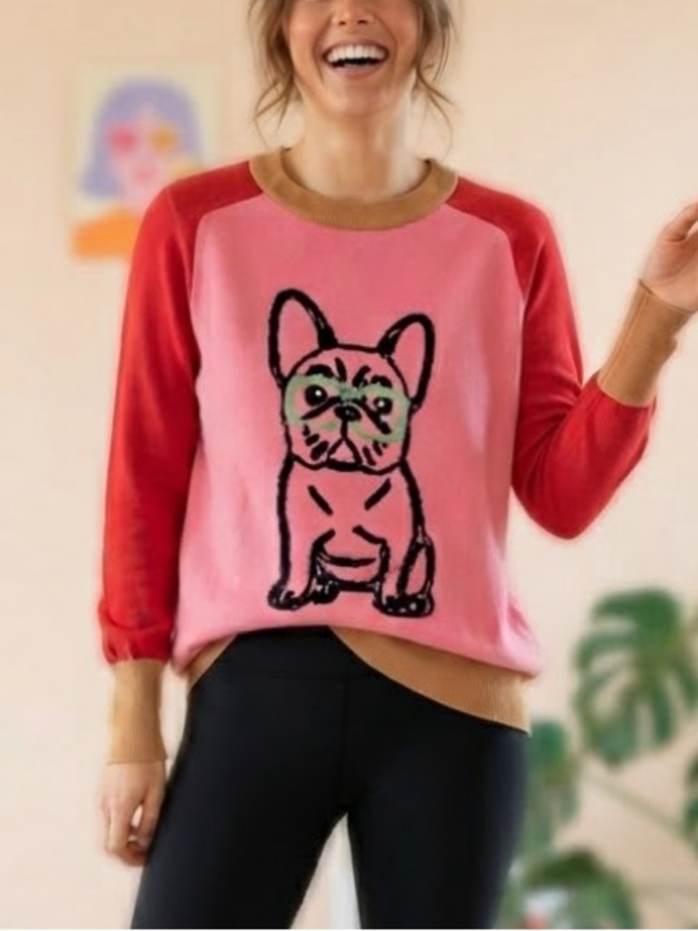 NWOT Oxknit Graphic Sweater Size M